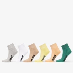 Urban Classics High Sneaker Socks 6-Pack Sunset Color