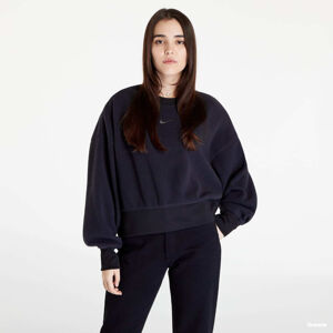 Nike Sportswear Plush Mod Crop Crew-Neck Sweatshirt Black
