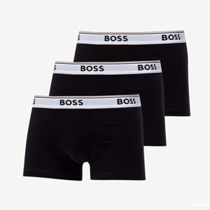 Hugo Boss 3-Pack of Stretch-Cotton Trunks With Logo Waistbands Black