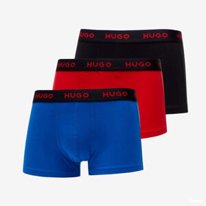Hugo Boss 3-Pack Of Logo-Waistband Trunks Black/ Red/ Blue