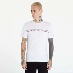 Tommy Hilfiger Signature Tape Logo T-Shirt White