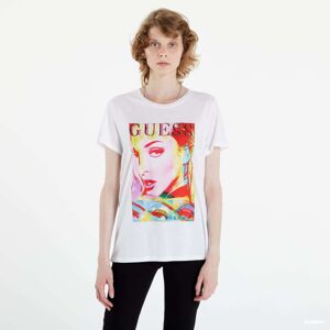 GUESS Front Print T-shirt White