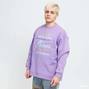 PLEASURES Faith Crewneck Sweatshirt Purple