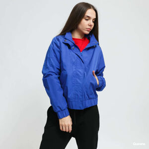Urban Classics Ladies Oversized Shiny Crinkle Nylon Jacket Blue