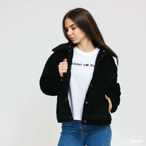 Urban Classics Ladies Oversized Corduroy Sherpa Jacket Black