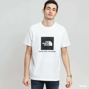 The North Face M SS Rag Red Box Tee White