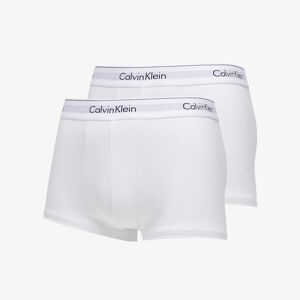 Calvin Klein 2 Pack Trunks Modern Cotton Stretch White
