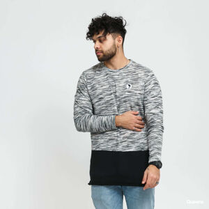 Pink Dolphin Marble Weave Lightweight Sweater Grey/ White/ Black