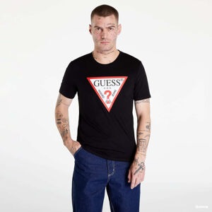 GUESS Triangle Logo T-shirt Black
