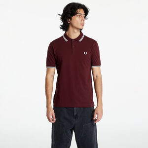 FRED PERRY Twin Tipped Shirt Oxblood