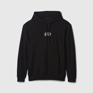GAP French Terry Pullover Mini Logo Hoodie Black