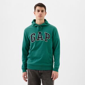 GAP French Terry Pullover Logo Hoodie Jade Stone
