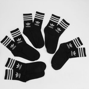 Ponožky adidas Originals 5 Pack Mid Cut Crew Socks černé