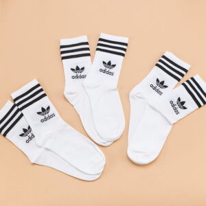 Ponožky adidas Originals Mid Cut Crew Sock biele / čierne
