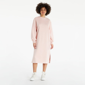 Šaty adidas Originals Fleece Dress ružový