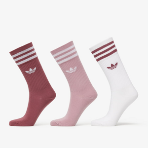 Ponožky adidas Originals Solid Crew Socks biele / vínové