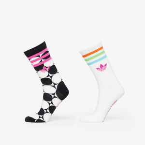 Ponožky adidas Originals x RICH MNISI Pride Sock 2-Pack Black/ Off White