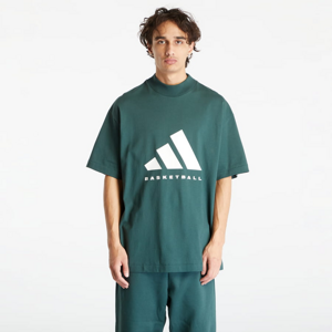 Tričko s krátkym rukávom adidas Performance Basketball Tee Mineral Green