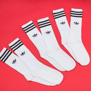 Ponožky adidas Originals Solid Crew Sock bílé / černé