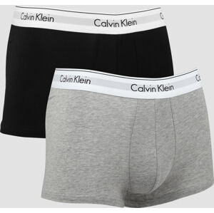Calvin Klein 2 Pack Trunks Modern Cotton Stretch čierne / melange šedé