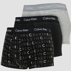Calvin Klein 3 Pack Low Rise Trunks C/O čierne / melange šedé