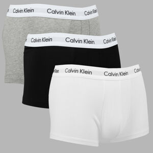 Calvin Klein 3Pack Trunks Cotton Stretch C/O biele / melange šedé / čierne