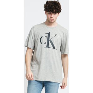 Tričko s krátkym rukávom Calvin Klein CK ONE SS Crew Neck C/O melange šedé
