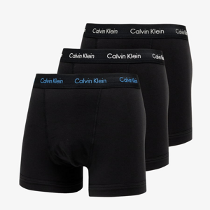 Calvin Klein Cotton Stretch Trunk 3 Pack B-Grey Heather/ White/ Palace Blue Lg