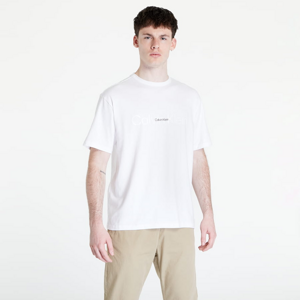 ´Pánske pyžamo Calvin Klein Emb Icon Lounge Short Sleeve Crew Neck Bílé