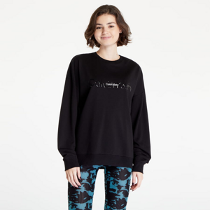 Dámsky sveter Calvin Klein Embossed Icon Lounge L/S Sweatshirt Černá