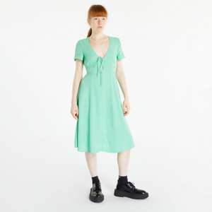 Šaty CALVIN KLEIN JEANS Short Sleeve Shirt Dress Fluorine Green