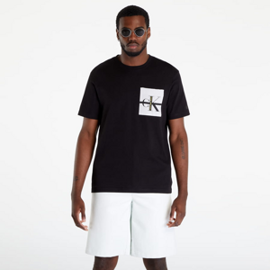 Tričko s krátkym rukávom CALVIN KLEIN JEANS Stripe Colorblock T-Shirt Černé