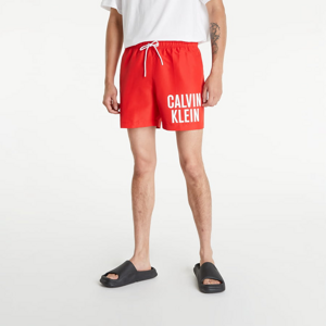 Pánske kúpacie šortky Calvin Klein Medium Drawstring Swim Shorts Intense Power červené