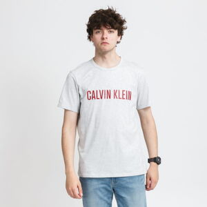 Tričko s krátkym rukávom Calvin Klein SS Crew Neck Tee melange šedé