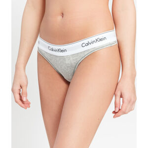 Nohavičky Calvin Klein Thong C/O melange šedé