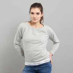 Dámska mikina Calvin Klein Top Sweatshirt Long Sleeve C/O melange šedá
