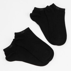 Ponožky Calvin Klein Women Flat Knit Liner 2Pack čierne