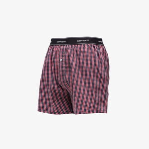 Carhartt WIP Cotton Script Boxers James Check/ Etna Red