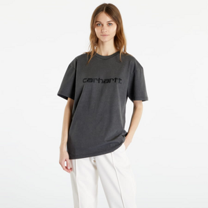 Tričko s krátkym rukávom Carhartt WIP Duster Short Sleeve T-Shirt UNISEX Black Garment Dyed