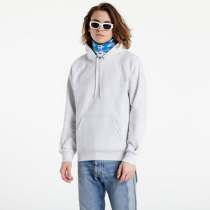 Mikina Carhartt WIP Hooded Chase Sweat Ash Heather/ Gold