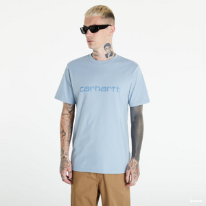 Tričko s krátkym rukávom Carhartt WIP S/S Script T-Shirt modrý