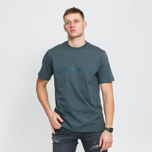 Tričko s krátkym rukávom Carhartt WIP SS Script T-Shirt zelené