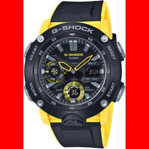 Hodinky Casio G-Shock GA 2000-1A9ER černé / žluté