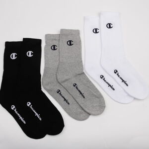 Ponožky Champion 3 Pack Crew Socks melange šedé / biele / čierne