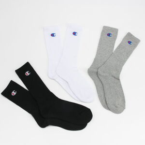 Ponožky Champion 3Pack Crew Socks čierne / biele / melange šedé
