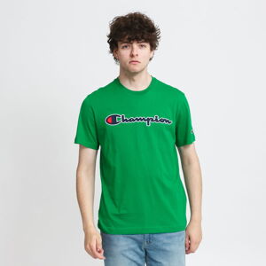 Tričko s krátkym rukávom Champion Logo Crew Neck Tee zelené