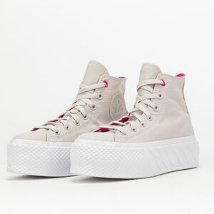 Converse Chuck Taylor All Star Lift 2X Hi pale putty / prime pink / white