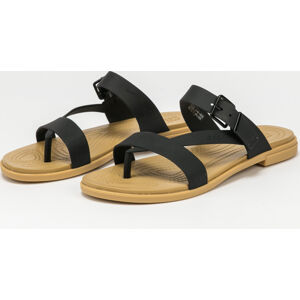 Sandále Crocs Crocs Tulum Toe Post Sandal W black / tan