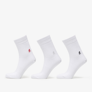 Ponožky Gramicci Basic Crew Socks Bílé
