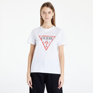 Dámske tričko GUESS Front Logo T-Shirt Bílé